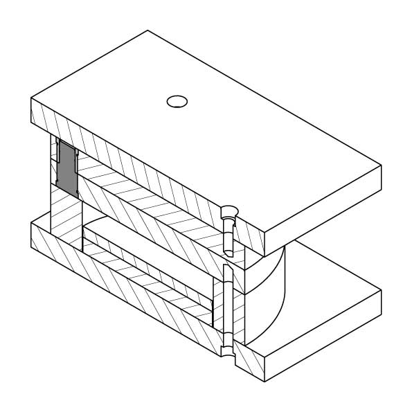 بلوک پلاستیک گرد 246 میلیمتر برند خدمات قالب ایران