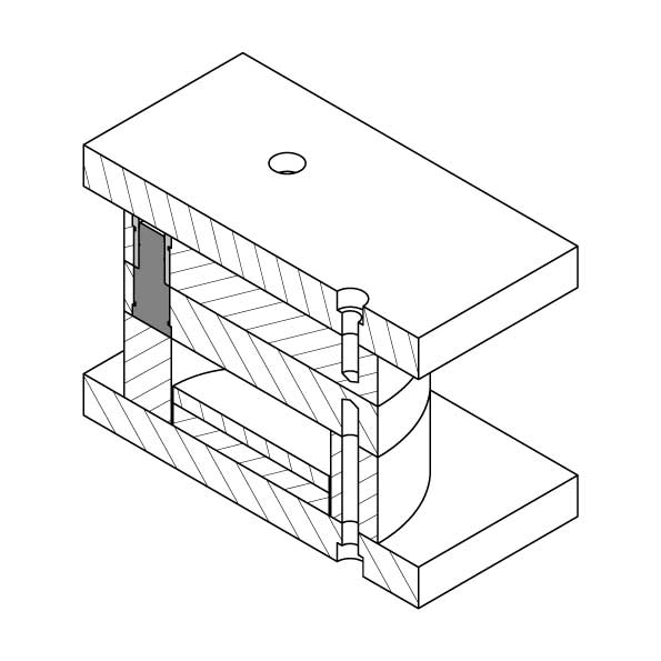 بلوک پلاستیک گرد 156 میلیمتر برند خدمات قالب ایران